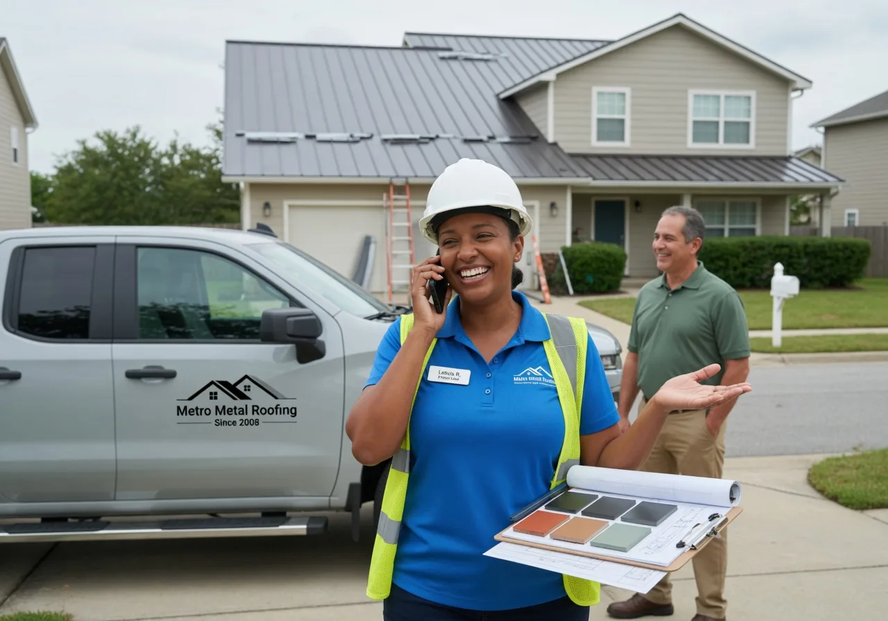 Storm Damage Metal Roof Repair in Hopwood, PA